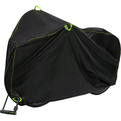 Telo copribici - Impermeabile - per 1 o 2 biciclette - resistente alla pioggia - protezione dal sole e dai raggi UV - antivento - con tasche portaoggetti (1/5)