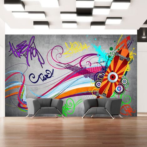 Papier Peint "Skateboard" 210 x 300 cm (1/2)