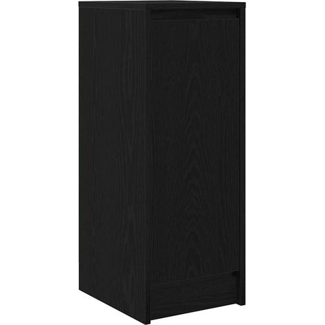 Maison La Vie - Buffet Salon Moderne - Meuble de rangement - chêne noir 29,5x34x76 cm bois d'ingénierie bu3787