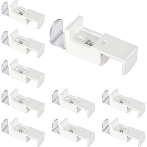 Support de fixation pour stores plissés tendus - Métal - Sans perçage ni colle (1/5)