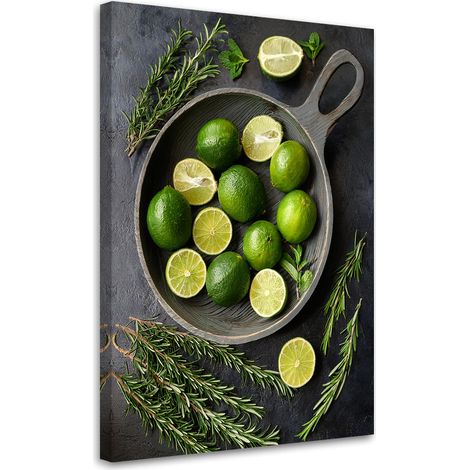 Tableau déco Citron vert Fruit Cuisine Bar 60x90 (1/5)