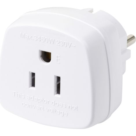 Sygonix SY-7062426 Adaptateur de voyage US/Schutzkontakt (1/5)
