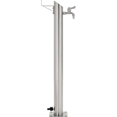 Maison Exclusive - Columna de agua de jardín acero inoxidable red