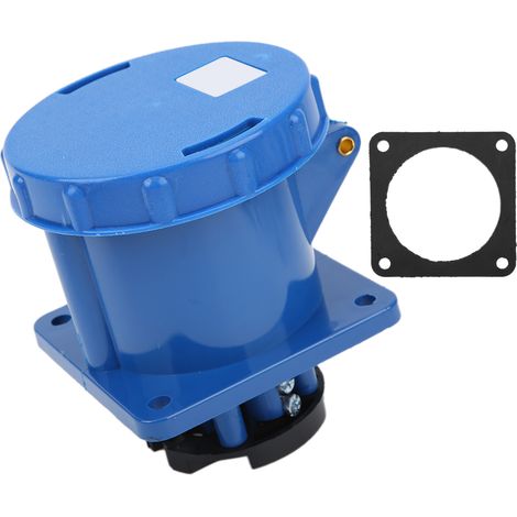 Connecteur industriel 220-250 V 63 A, fiche droite 2P+T 3 broches, étanche IP67, pour l'agriculture (1/5)
