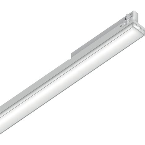 Ideal Lux Faretto Display 1 luce LED integrato bianco alluminio