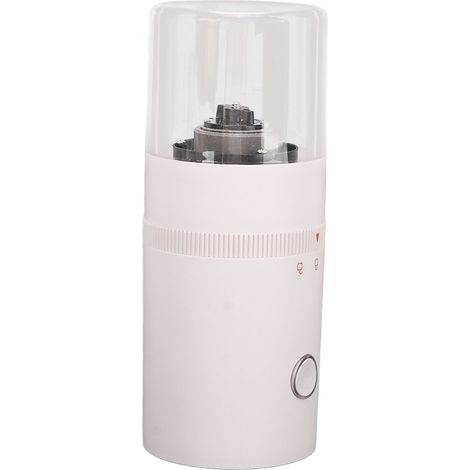 Moulin à Café Électrique USB - Réglage Mouture Fine ou Grossière - Petit Broyeur Automatique à Grains de Café Blanc pour Maison (1/5)