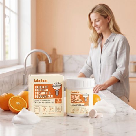 Garbage Disposal Cleaning Sheets - Household Kitchen Sink Cleaner, Easy-to-Use for Removing Garbage and Stains - 12 PIECES (1/5)