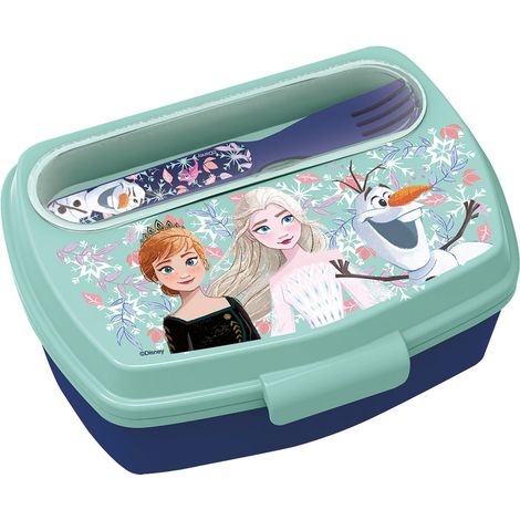 TATAWAY Disney Sandwich Box Frozen con Posate Integrate La Soluzione Ideale