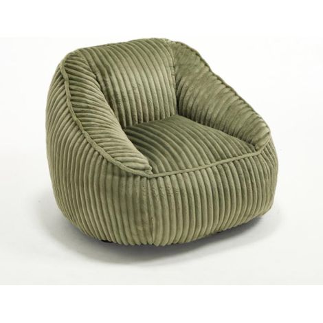 Fauteuil pouf en chenille 98 x 92 x 73 cm mousse mémoire (1/2)