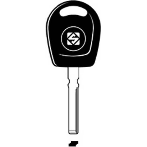 2 x SILCA HU116TE CHIAVE TRANSPONDER VUOTA ACCIAIO