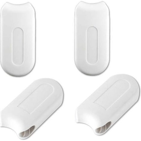 Poids de Chaîne pour Stores à Enrouleur – Lot de 4 Accessoires en Plastique Blanc pour Cordon de Rideau et Poignées de Store (1/5)