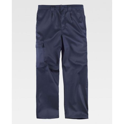 Pantalón forrado en tejido polar resistente a líquidos WORKTEAM B1408 38 Azul marino (1/3)