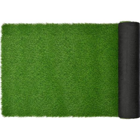 Alfombra de césped artificial, duradera, resistente a los rayos UV, verde militar. (1/2)