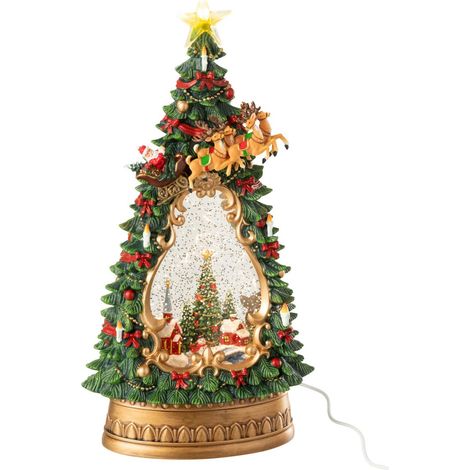 Sapin de Noël Lumineux "Village" 33cm Multicolore