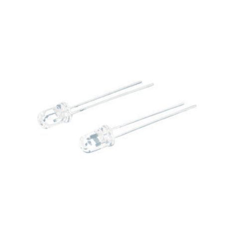 Packung mit 100 Stück LED 5 mm Farbe white crystal Electro Dh 12.675/5/B/C/20K 8430552108763