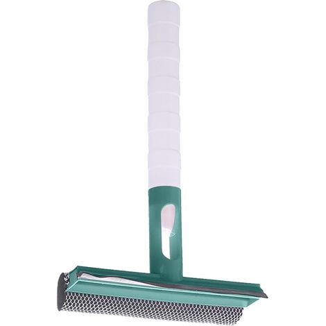 Racleur Vitre Double Face - Barre En Acier Inoxydable 32 cm - Pulvérisateur Intégré - Pour Fenêtres Miroirs Portes De Douche Panneaux Solaires - 1 Pièce (1/5)