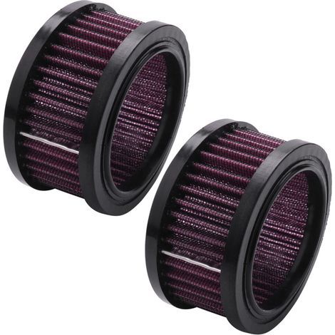 Deux éléments d'admission de filtre à air universels pour moto Sportster XL 883 1200 48 2004-2018