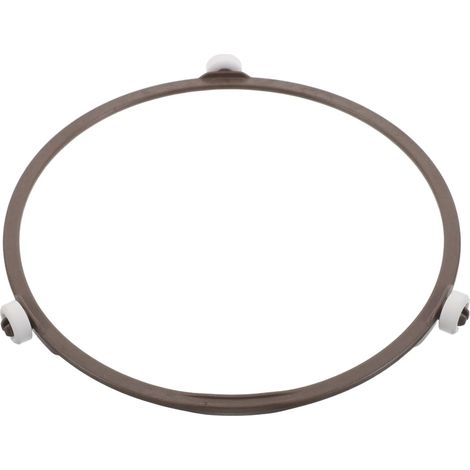 Anneau Support Plateau Micro-ondes - 1 Pièce - Plastique Robuste - Rotation Fluide et Antidérapant - Cuisine Quotidienne - 15,8 cm Couleur Café (1/5)