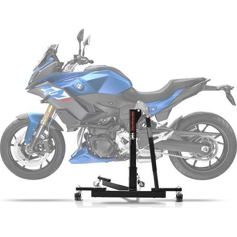Zentralheber Motorrad - ConStands Power-Evo - Kompatibel mit BMW F 900 XR - Tragfähigkeit 300 kg - Schwarzes Design
