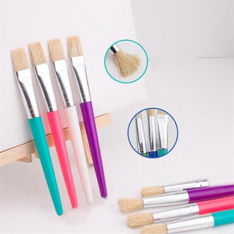 Pinceaux pour enfants, ensemble de 22 pinceaux ronds et plats -- (1/5)