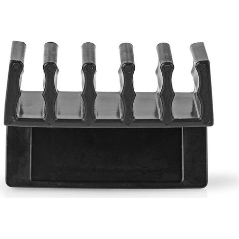 Gestion de cables abrazadera para cables haga clic y listo 2 uds numero de ranuras 5 discos grosor maximo del cable 71 mm polipropileno negro