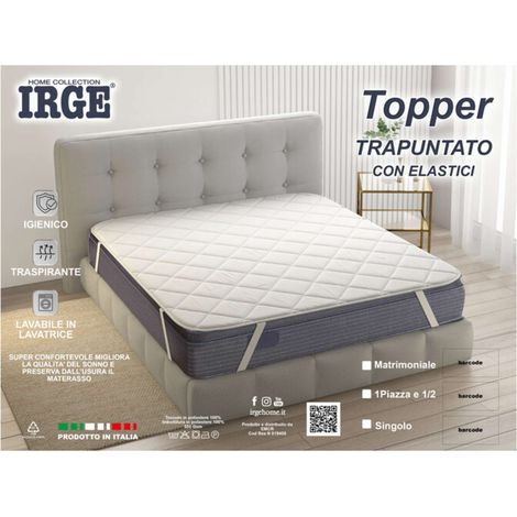 TOPPER TRAPUNTATO C/ELASTICO 1 POSTO IRGE