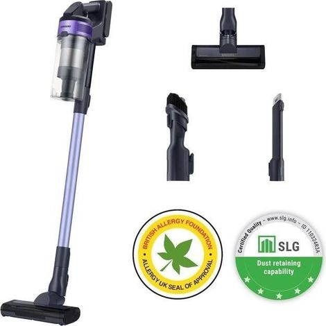 SAMSUNG VS15A6031R4 Jet 60 Turbo - Aspirateur Balai - 150 AW - Aspiration multicyclonique - Filtration HEPA - 40min dautonomie (1/5)
