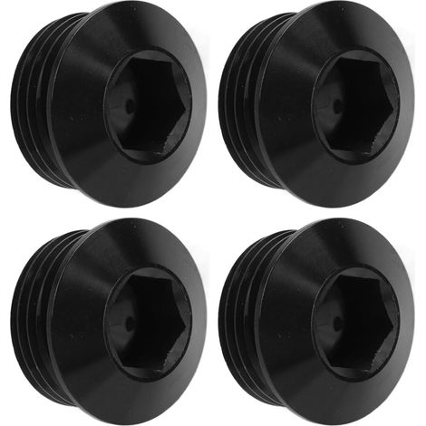 Bouchon ORB 10AN 5/8in avec joint torique, 4 pièces en alliage d'aluminium, étanche sans fuite, bouchon femelle fileté pour raccord hydraulique, accessoire de scellement robuste (1/5)
