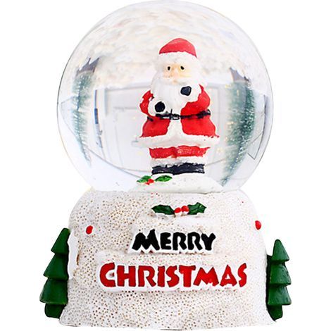 Leuchtend rote Weihnachtskugel, Kristallkugel für den Schreibtisch mit warmer Atmosphäre, Dekoration in satten englischen Farben fürs Büro (Old Man Small) (1/5)