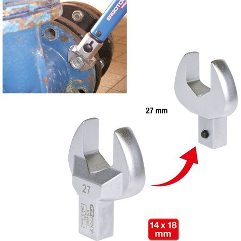 KS Tools 14x18 mm Einsteck-Maulschlüssel, 27 mm
