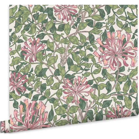 William Morris At Home Vliestapete Honeysuckle Blossom Grun 10mx52cm (1/5)