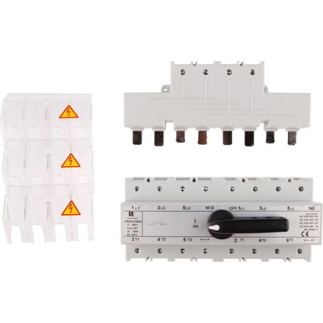 Interruptor generador de red 160A 3P+N (polo N sin conmutar) przk-3160NW02