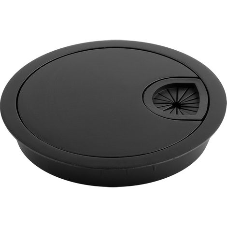 Passacavo in metallo nero da 80 mm SANS MARQUE