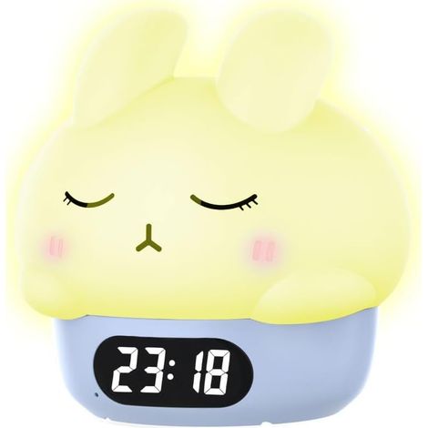 MiOYOOW Réveil Veilleuse 2 en 1, Lampe de RVB Multicolores (1/5)