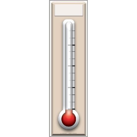 Figurine en carton Thermomètre géant - Haut 182 cm (1/4)