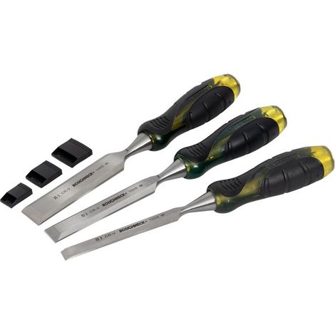 Roughneck 30-153 Professional Bevel Edge Chisel Set, 3 Piece ROU30153 (1/3)