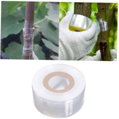 FENOPLASTICARuban de greffage auto-adhésif pour arbres fruitiers, film de greffage transparent, accessoires d'outils de jardinage (8 cm) (1/4)