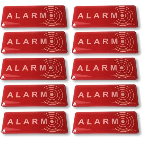 Alarm Deterrent Stickers – 19 mm x 49 mm – Thickness 2 mm (1/2)
