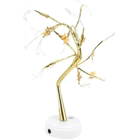 Guirlande lumineuse étoile dorée à cinq branches (72 LED), guirlande lumineuse artificielle à monter soi-même, décoration pour la maison, les fêtes, les anniversaires, chambre d'enfant, bureau, alimen (1/5)