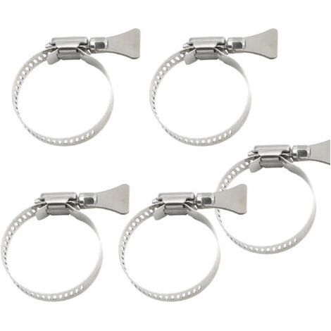 304 stainless steel hose clamps for pipes from 21 to 38 mm outside diameter. (1/5)