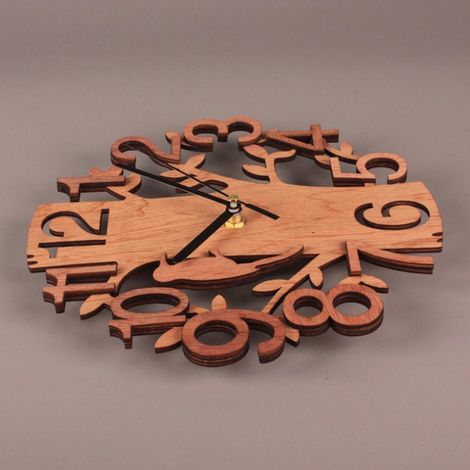 Baumförmige Wanduhr, geräuschlos, kein Ticken, geeignet für Büro, Wohnzimmer, Schlafzimmer (1/5)