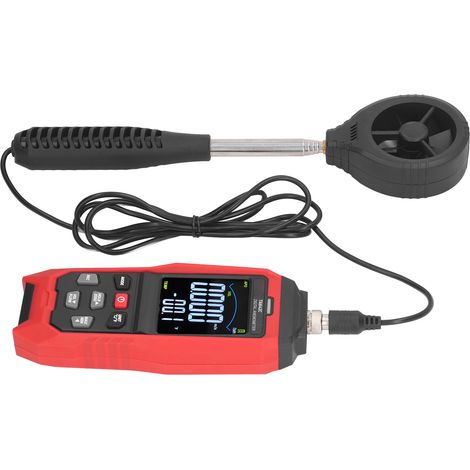 Tragbares digitales Anemometer, Handluftstrom-Geschwindigkeitsmesser, Windgeschwindigkeitsmesser (1/5)