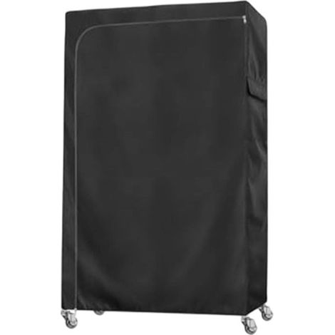 Sollbry Housse de portant à vêtements tissu Oxford 210D étanche à la poussière avec fermeture éclair facile d'accès et compartiments rangement(91x41x183cm) (1/5)