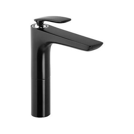 Balan ce mitigeur de lavabo vasque chromée/noir