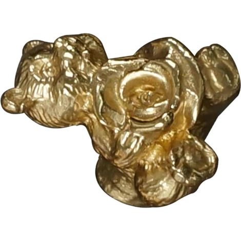 Poignée de meuble NOLITOY en cuivre doré, motif ours créatif (1/5)