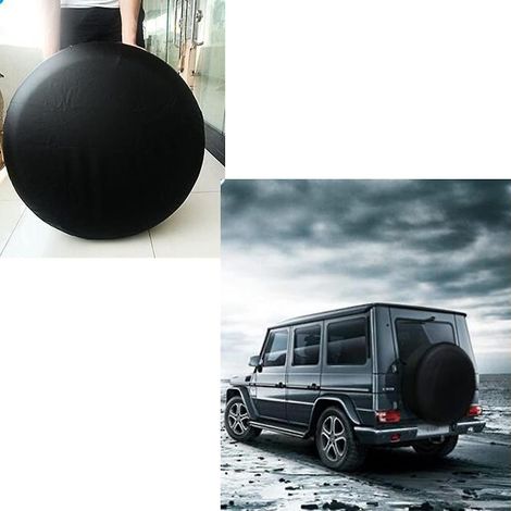 Schwarze Autoreifenabdeckung, Reserveradabdeckung - 13 Zoll (56-60 cm)