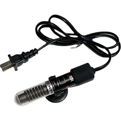 Thermostat automatique bâton chauffant aquarium, mini chauffage réglable immergé 50W 220V, chauffe-eau submersible résistant pour réservoir poissons (1/4)