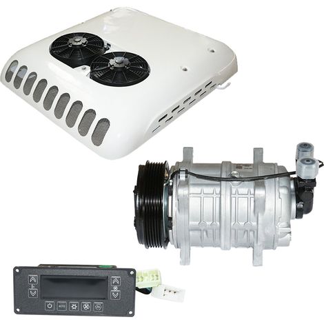 Climatizzatore industriale con compressore per minibus – 12V, 10 kW, 3800 m³/h – 1010x975x180 mm (1/5)