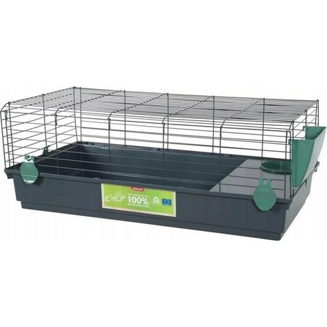 Zolux EHOP Jaula para Roedores Gris Antracita Accesorios Verdes (1/3)