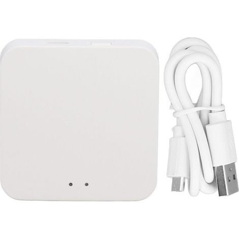 Serrure intelligente 2.4G WiFi Gateway Bluetooth Télécommande Smart Hub Maison Matériau ABS (1/4)